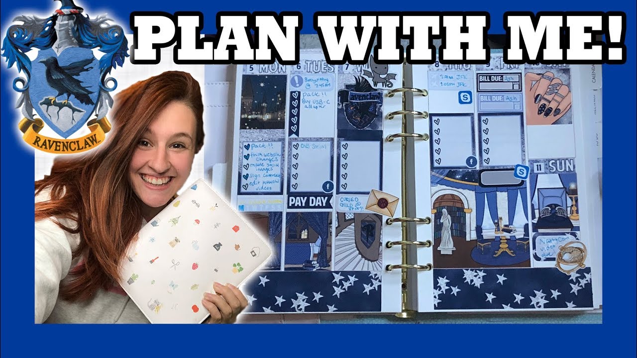 PLAN WITH ME ✨Ravenclaw Glam Planner Spread! || Shut Up Kristen!