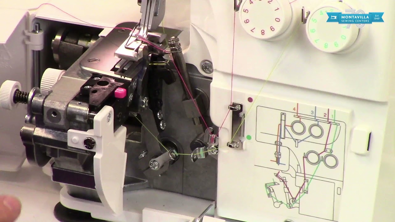 Инструкция по заправке ниток для швейной машины Janome 8002D Serger Overlock