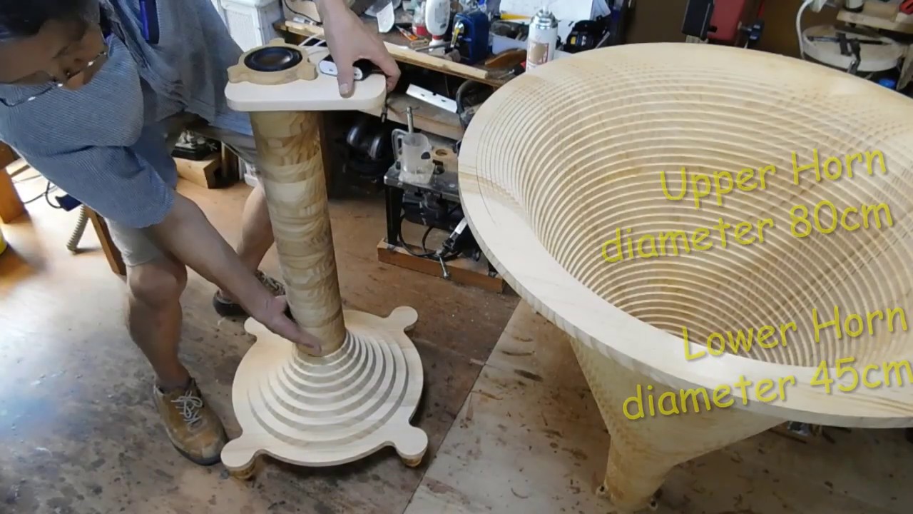 Large upright Front & Back Loaded Horn Speaker　大型直立フロント＆バックロードホーンスピーカー