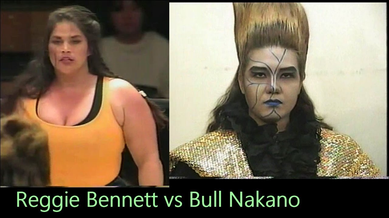 Reggie Bennett vs Bull Nakano (AJW) 1994 - Womens Wrestling Japan -  ジョシプロレス レジー・ベネット 日本語 戦う