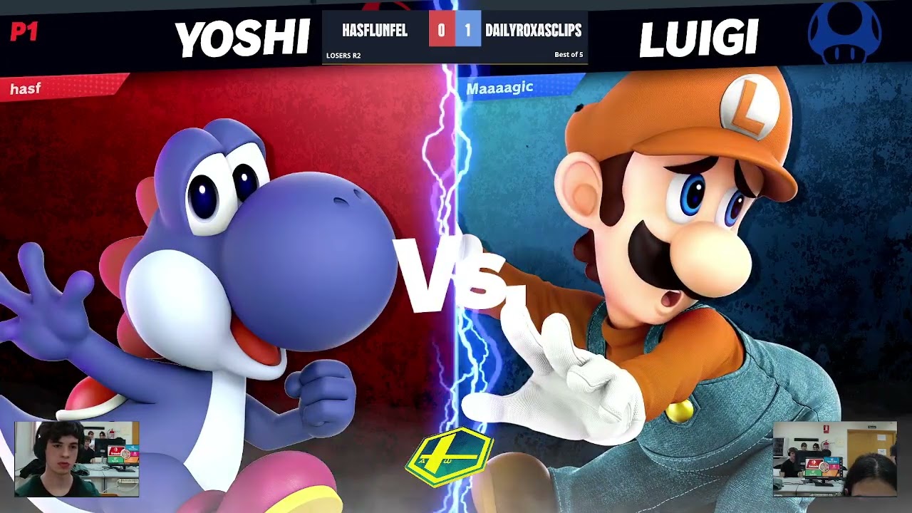 Smash University Roadtrip Uniovi - Losers R2 - DailyRoxasClips (Luigi, Piranha Plant) vs Hasflunfel