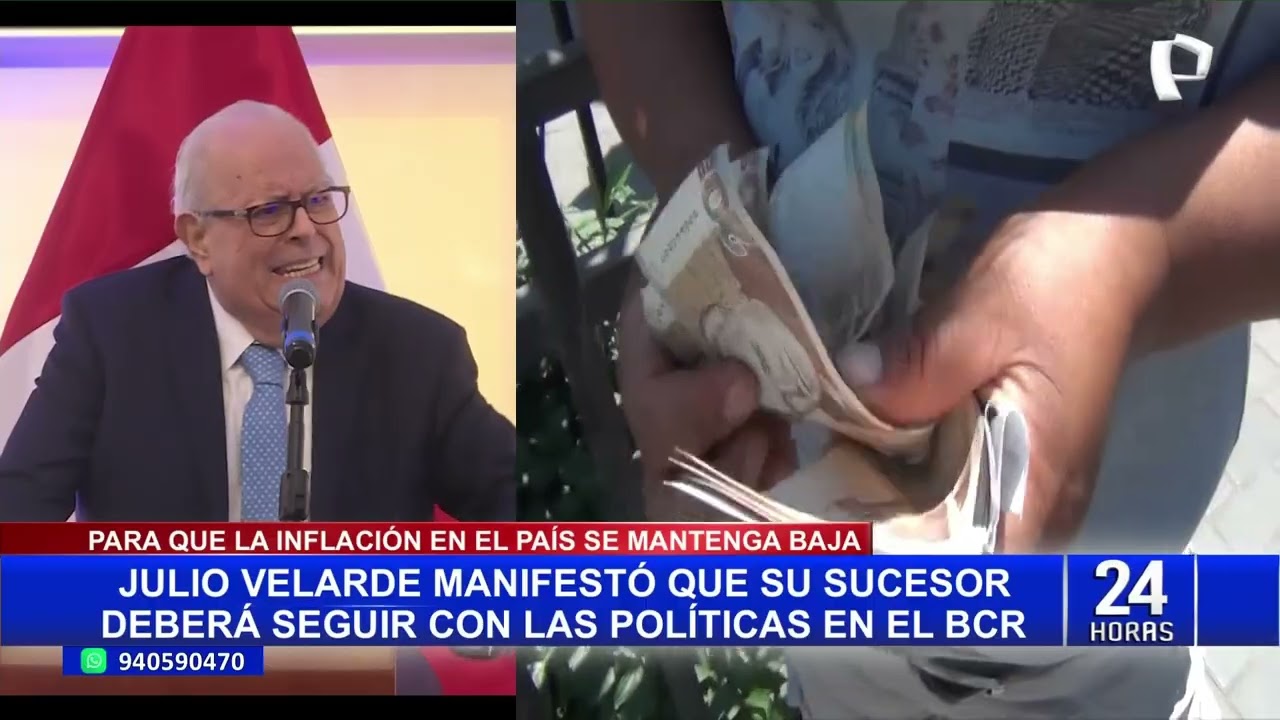 Julio Velarde sobre su sucesor en BCR: &ldquo;Espero que mantenga baja la inflaci&oacute;n y el enfoque t&eacute;cnico&rdquo;