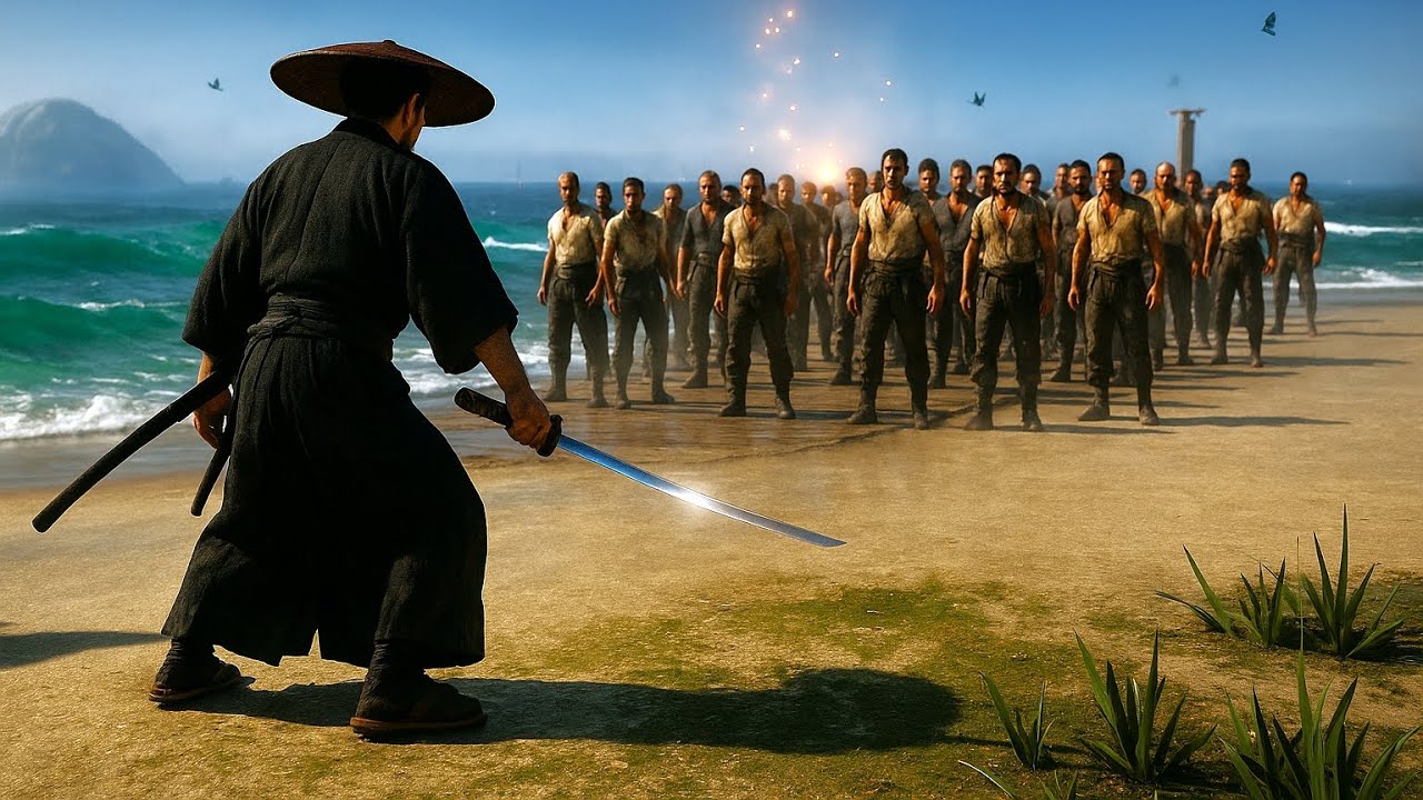Ronin vs 100+ Enemies &ndash; Brutal Ghost of Tsushima Combat on Lethal (No Parry, 4K 60FPS)