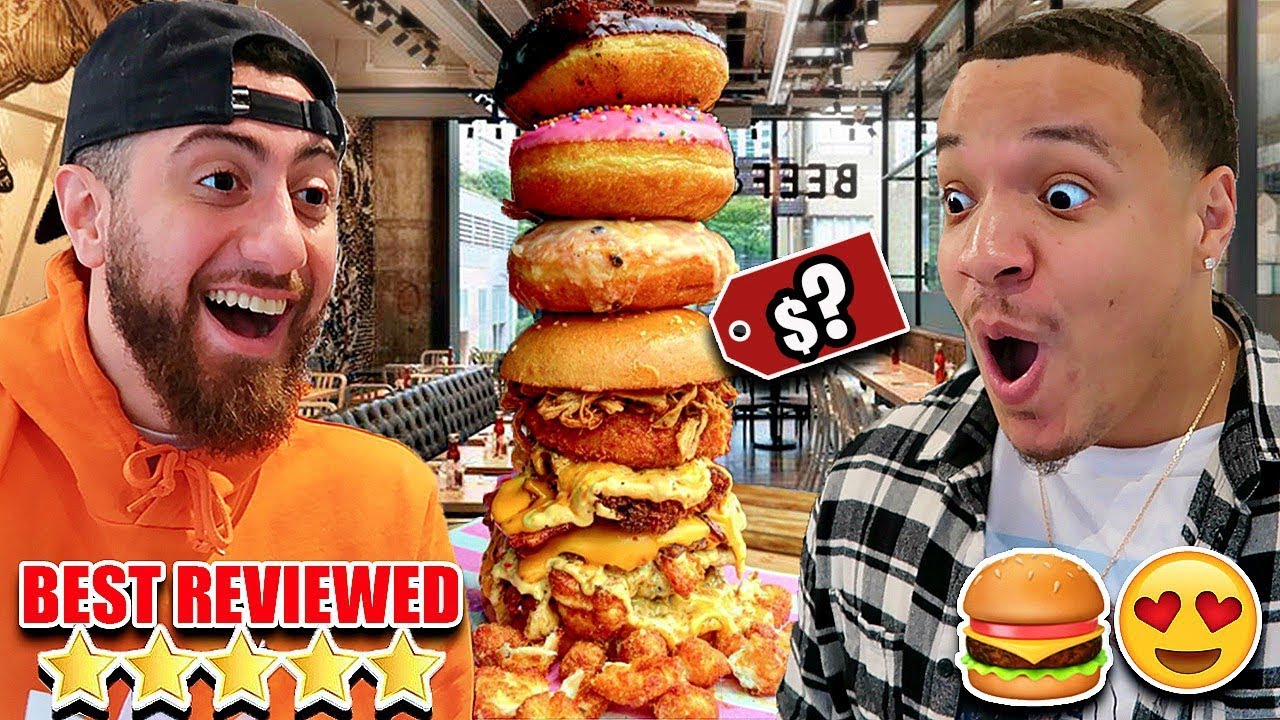 Eating At The Best Reviewed BURGER Restaurant!! (OVER 5 Star Rated World Class Food) FT ChadWithAJ