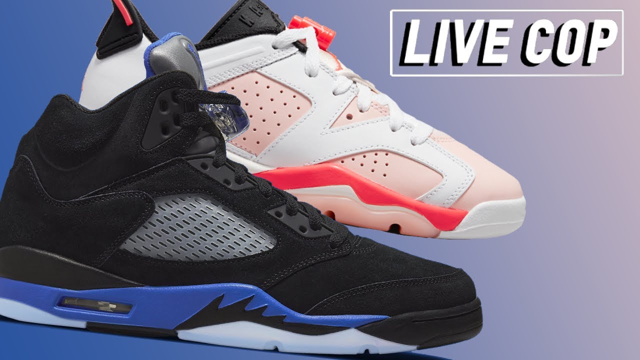 LIVE COP: Jordan 5 Racer Blue & Jordan 6 Low GS Atmosphere + Dunk High Panda RESTOCK JIMMY JAZZ