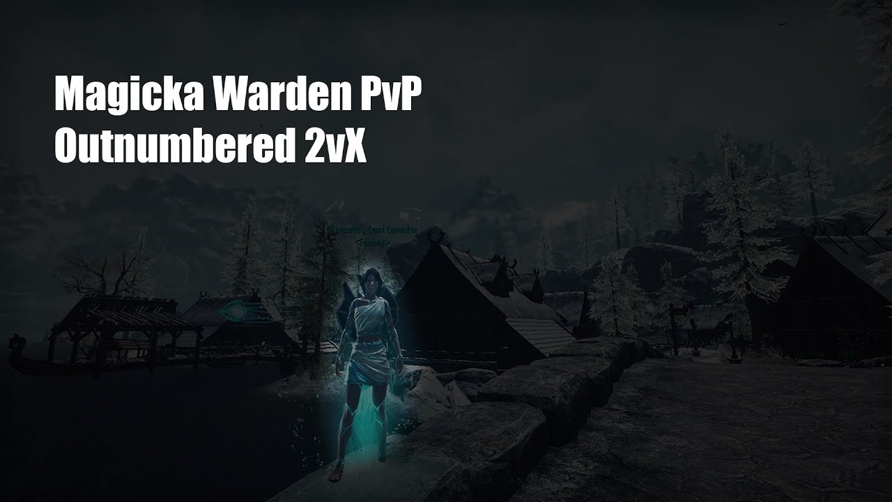 Magicka Warden Outnumbered PvP | Huge Zerg Wipes | 2vX | ESO Gold Road PvP | PC EU