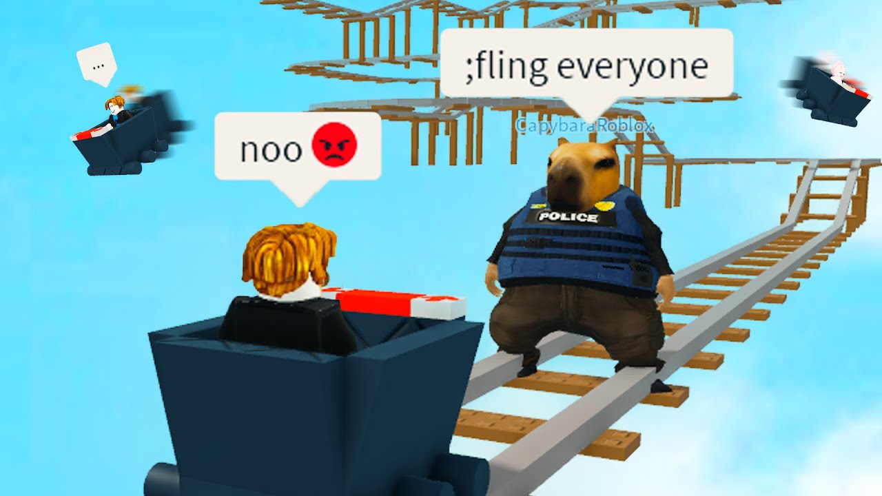 Roblox СМЕШНЫЕ МОМЕНТЫ Поездка на тележке (АДМИН) #7