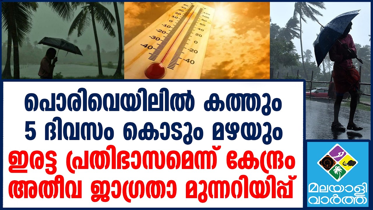 Rain അഞ്ച് ദിവസവും കനത്ത മഴയ്ക്ക് സാദ്ധ്യത