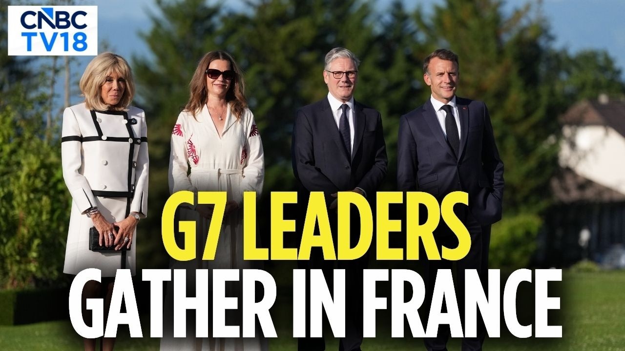 Мировые лидеры собрались на саммите G7 во Франции | Дональд Трамп | Президент Франции Макрон | CN...