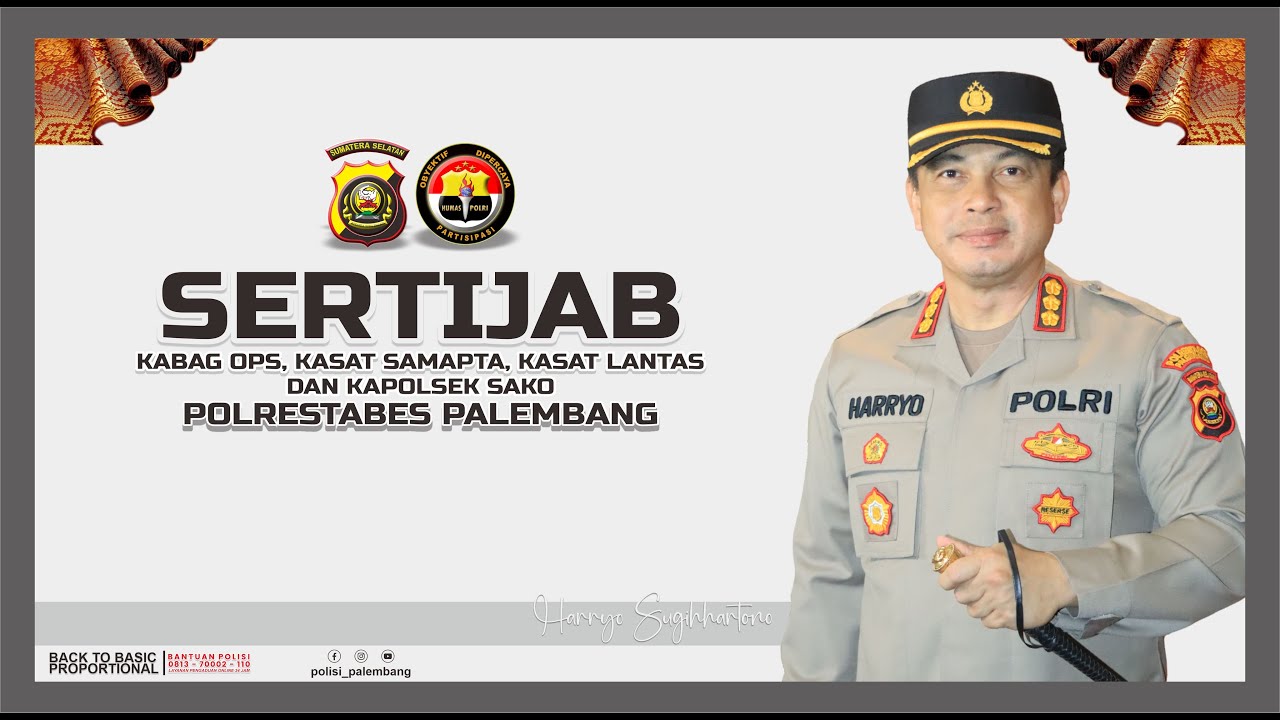 SERTIJAB KABAG OPS, KASAT SAMAPTA, KASAT LANTAS DAN KAPOLSEK SAKO