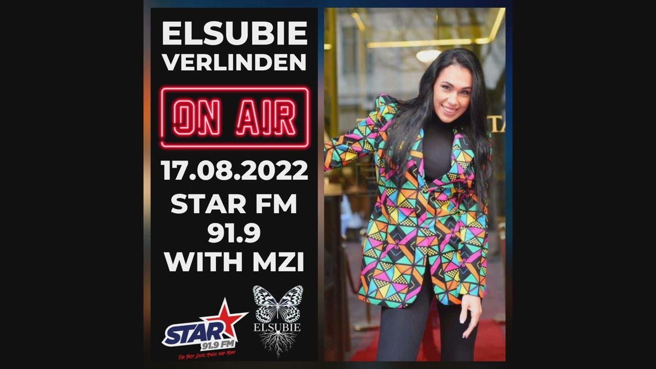 Elsubie Verlinden live on Star FM with Presenter Mzi