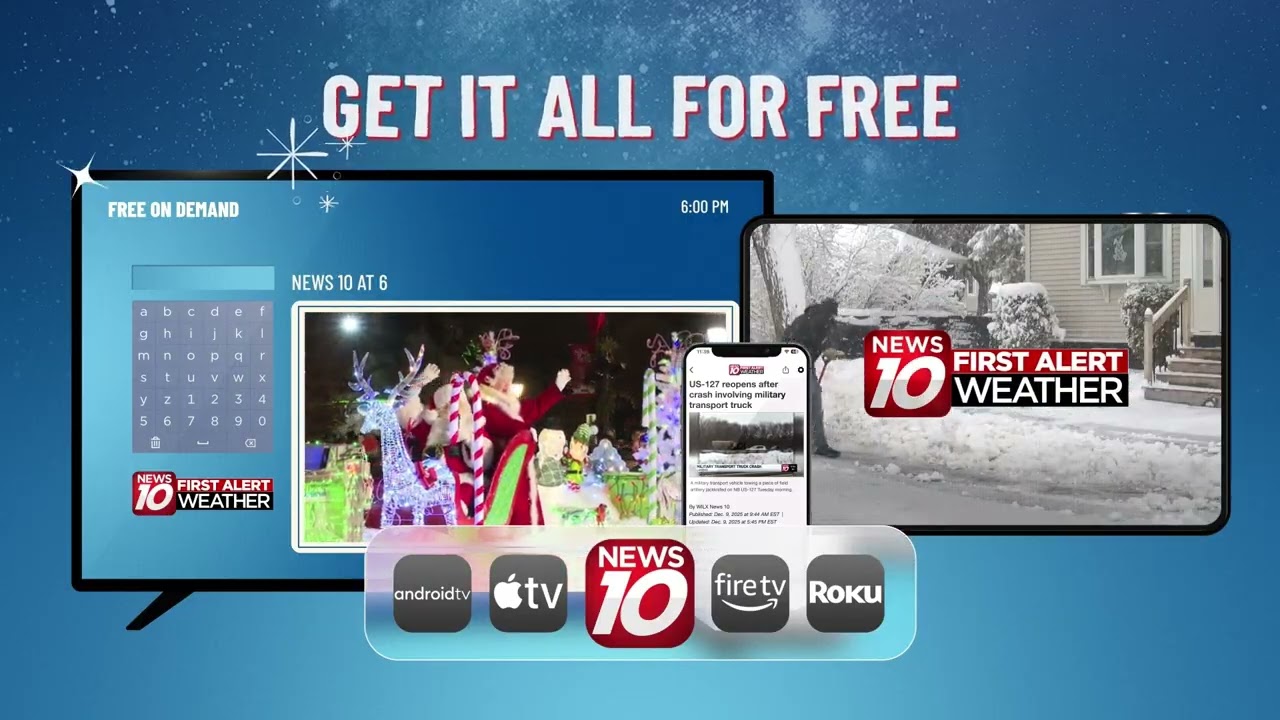 2025 News 10 Holiday Streaming Promo