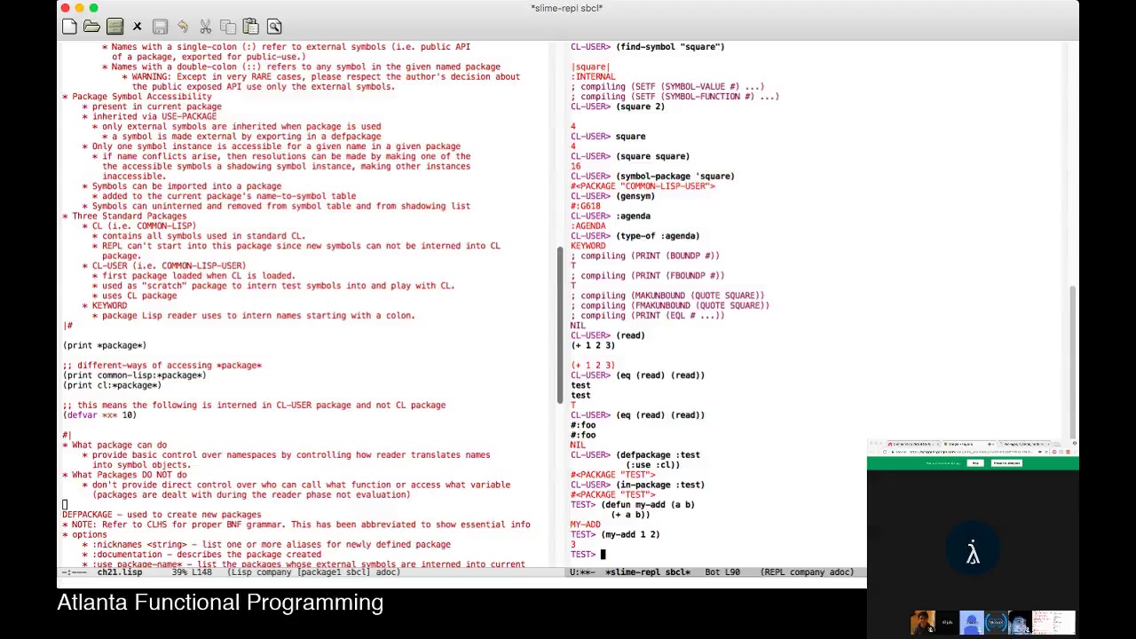 Common Lisp Study Group: Packages and Symbols