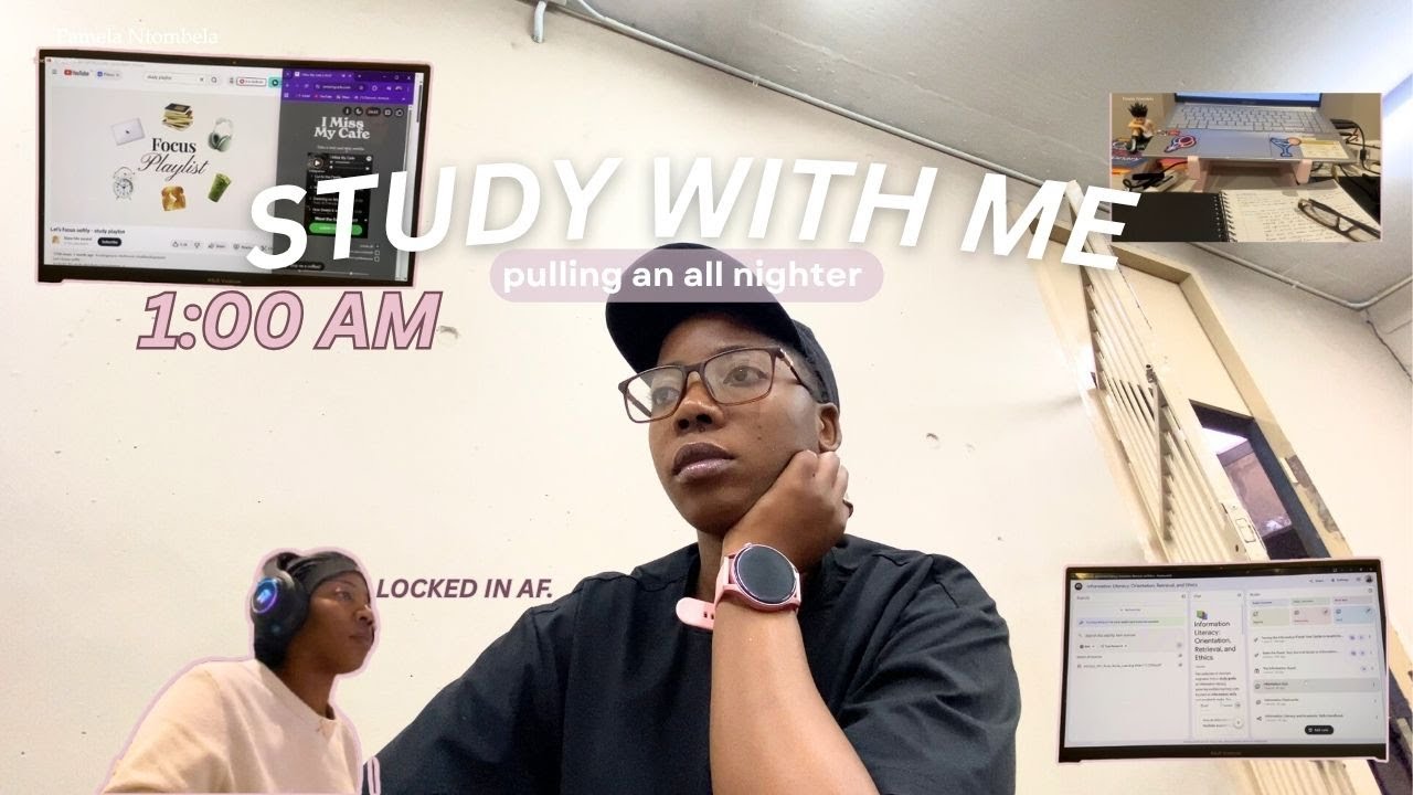 VLOGTOBER 🌸: Pulling an all nighter to study | self tanning , productivity, Anki , NotebookLM