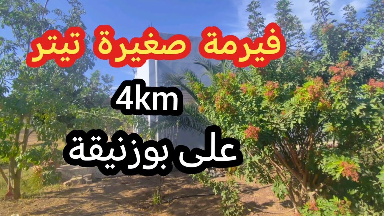 📢🗣️تحت الطلب ديالكم فيرمة صغيرة ممتازة نواحي بوزنيقة لي مهتم ميفلتهاش 😉
