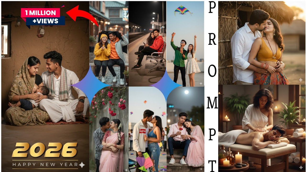 Kissing and romance 100+ Couple Prompt 2026 ! Viral Instagram Trending prompt ✨
