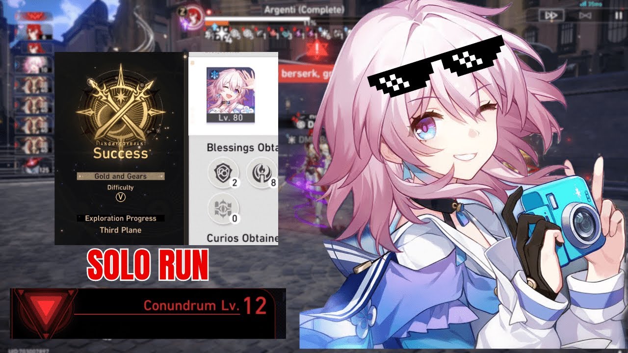 March 7th SOLO RUN Conundrum Lv. 12 | SU Gold and Gears