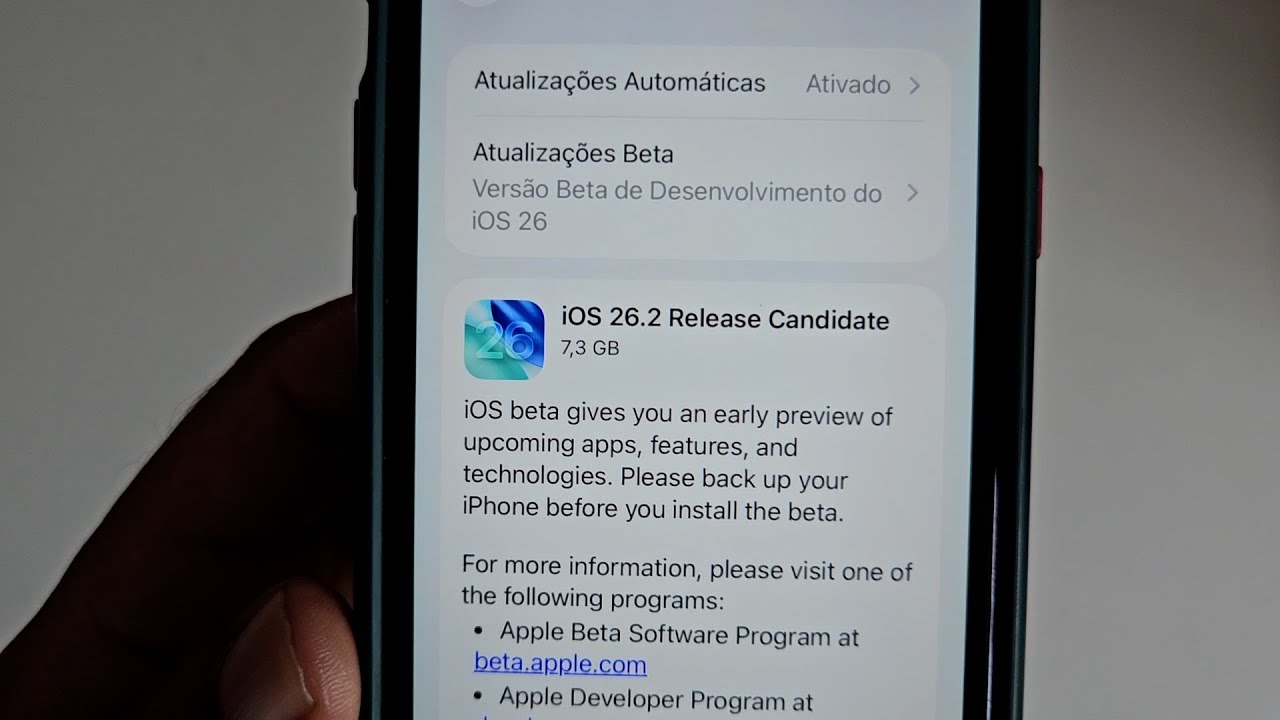 ATUALIZEI MEU IPHONE 11 PARA O IOS 26.2 VERS&Atilde;O FINAL