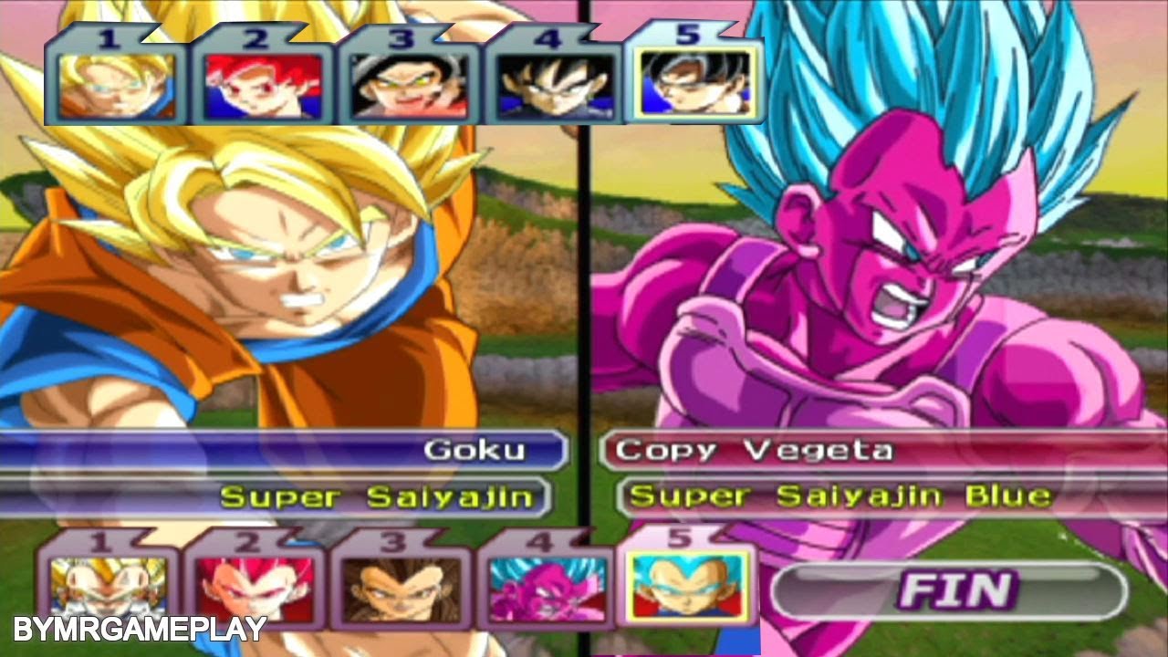 Dragon Ball Z: Budokai Tenkaichi 3 | Goku forms and Version VS Vegeta forms and Version