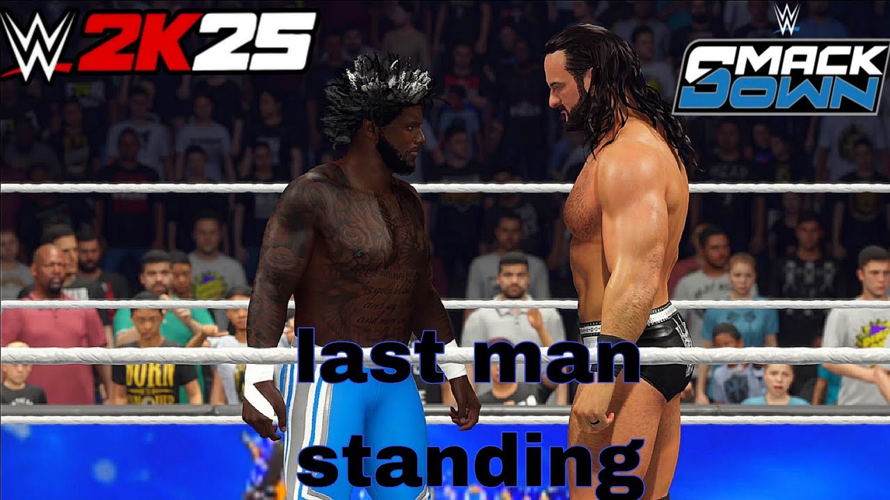 Wwe 2k25 universe mode Ep 47 Malcolm vs Drew Mcintyrie Last man standing match