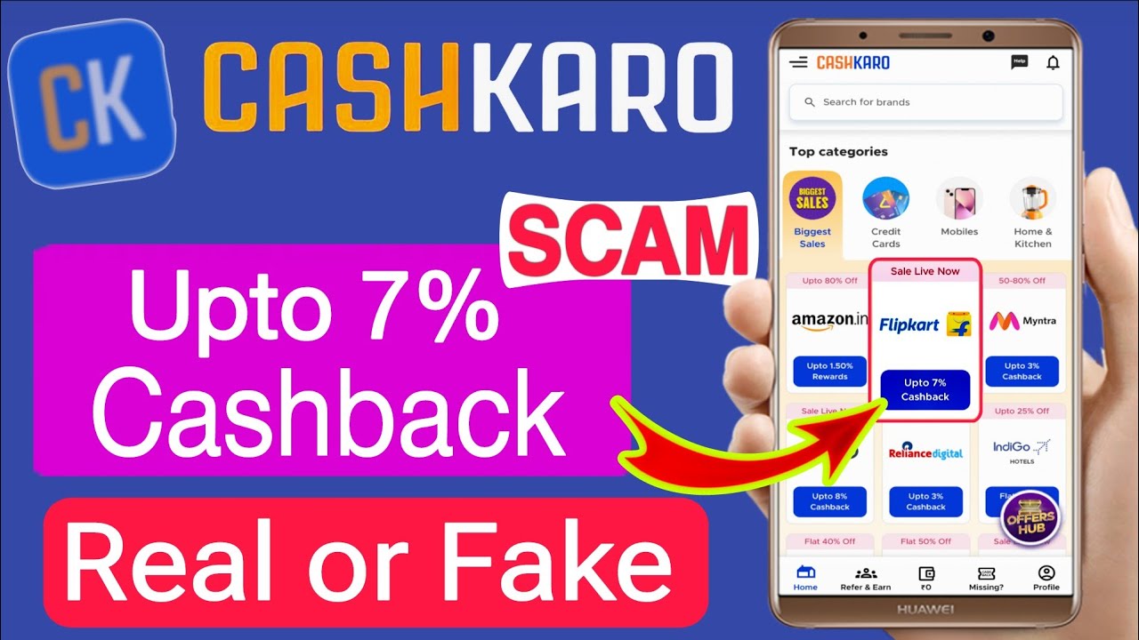 CashKaro Real or Fake !! How to earn money from CashKaro App
