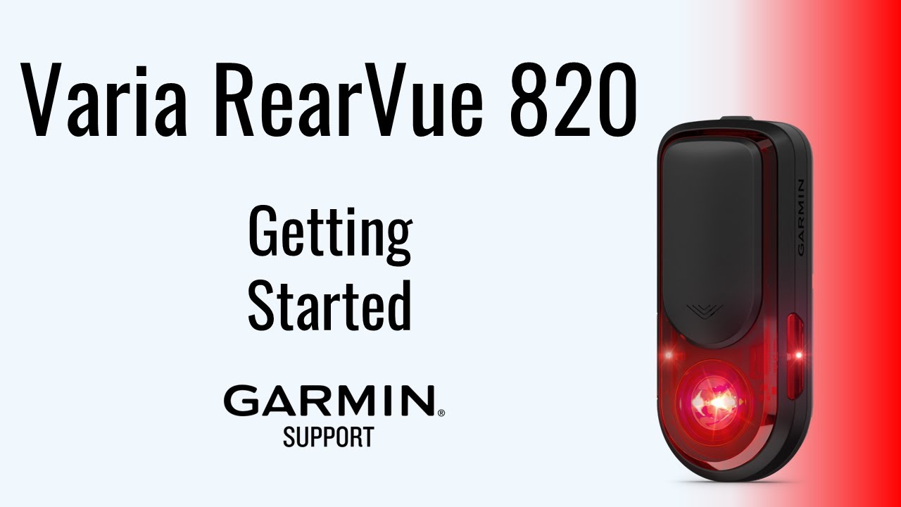 Varia RearVue 820 | Начало работы | Поддержка Garmin