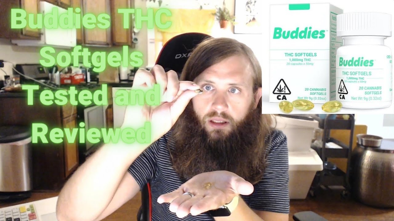 Buddies THC Softgels. Weed in a pill. Reviewed.