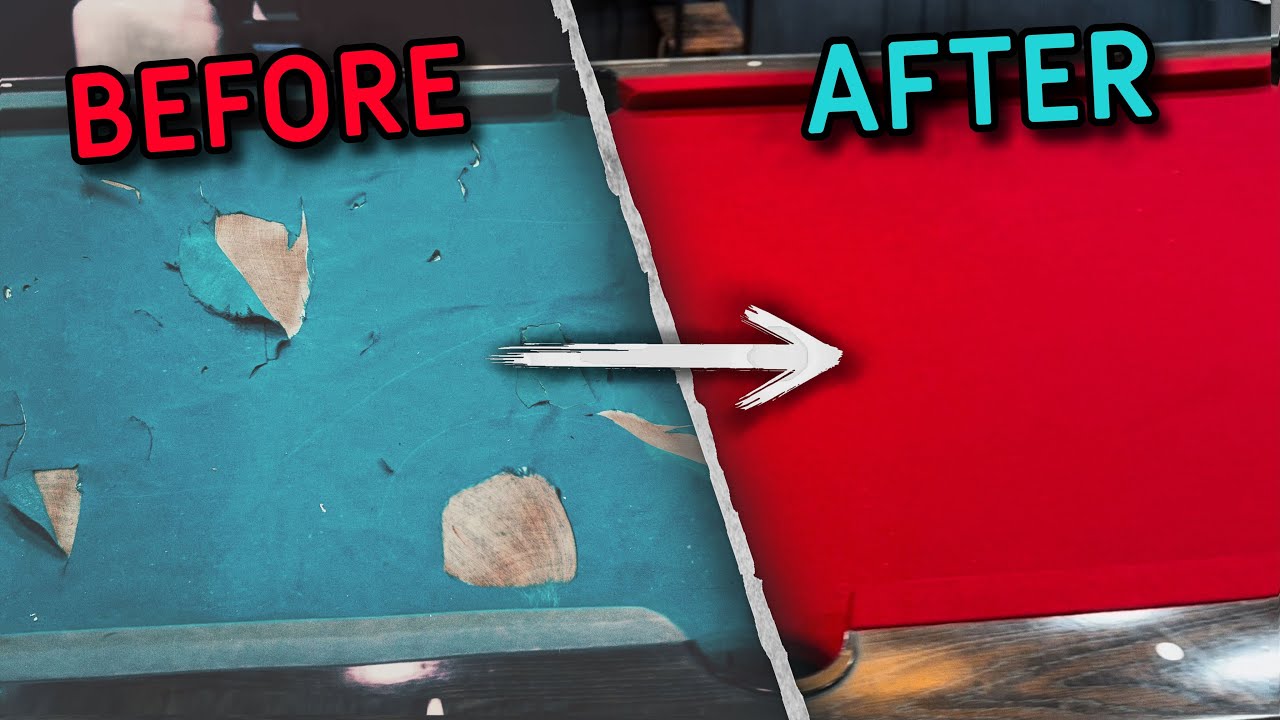 I Refelted a Pool Table With No Experience…