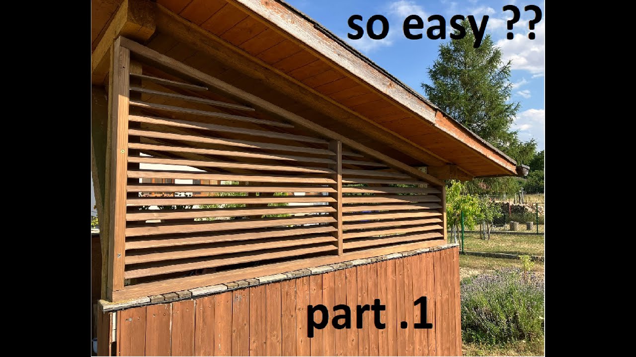 How to make outdoor wooden blinds PART 1 // DIY wood project // venkovní dřevěné žaluzie část 1.
