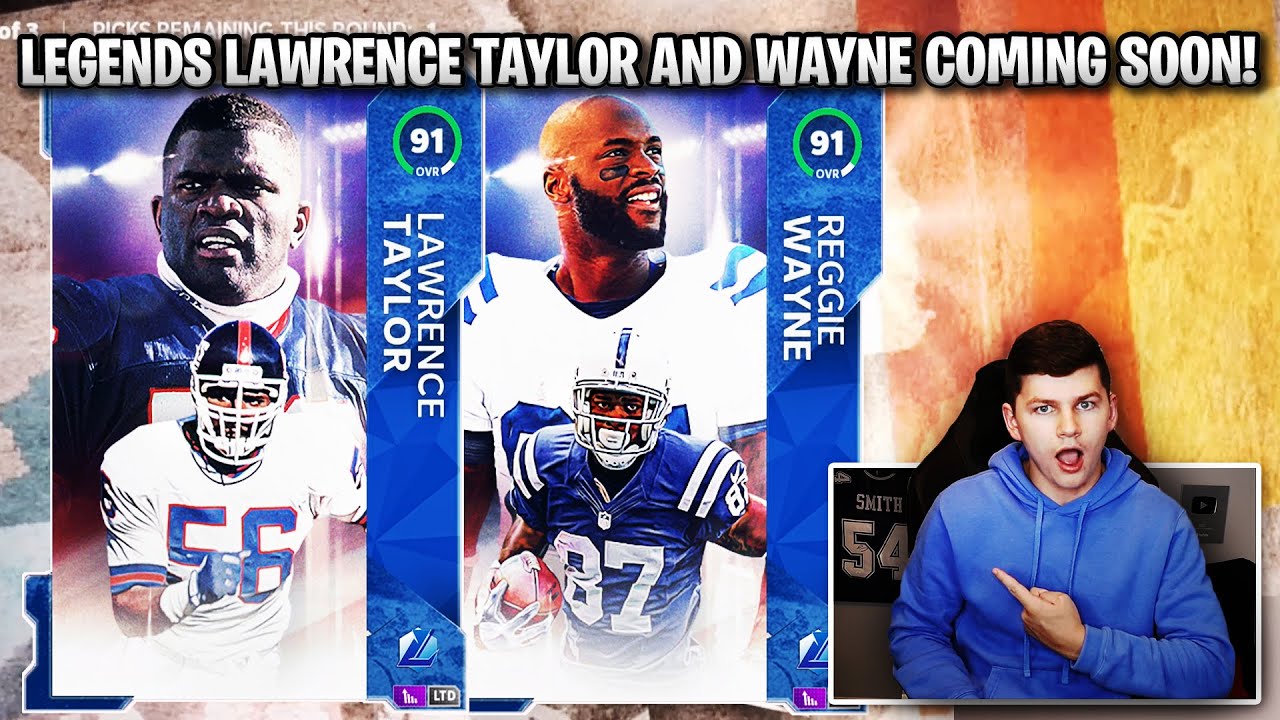 91 OVERALL LEGENDS LAWRENCE TAYLOR AND REGGIE WAYNE COMING SOON! | MADDEN 21 ULTIMATE TEAM