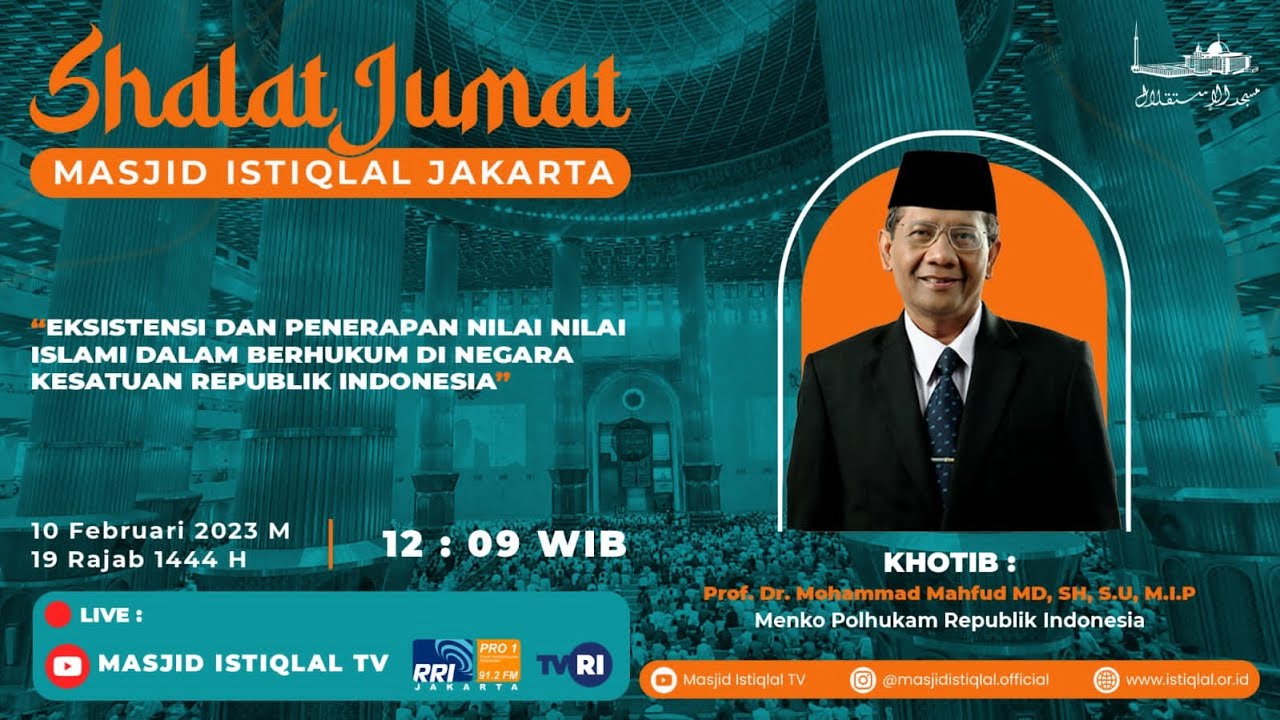 Eksistensi Dan Penerapan Nilai Islami Di NKRI | Prof. Dr. Mohammad Mahfud MD