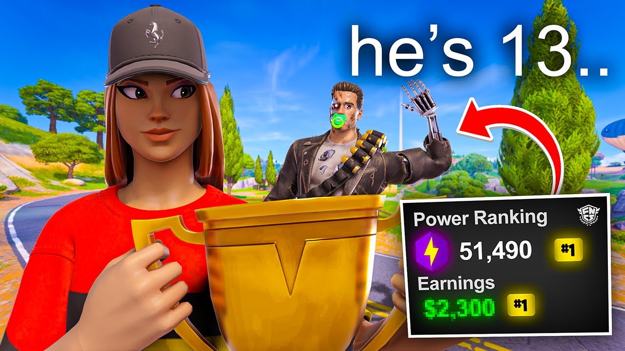 I WON a TOURNAMENT with the YOUNGEST Fortnite PRO...