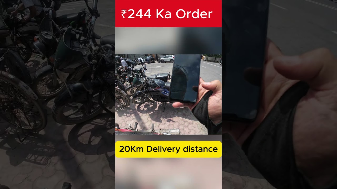 Porter ₹ 244 Ka order 20Km Delivery Distance 💸🤑💰 #porter #deliveryboy #shorts