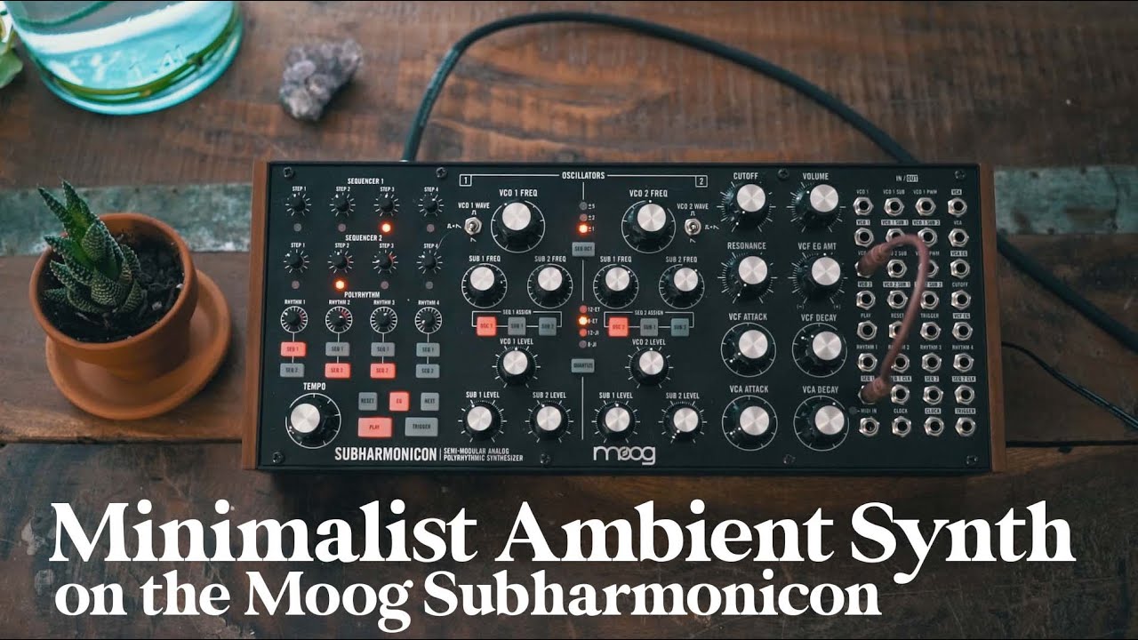 Minimalist Ambient Synth Loop - No Talking - Calming work music - Moog Subharmonicon - 2/10/2022