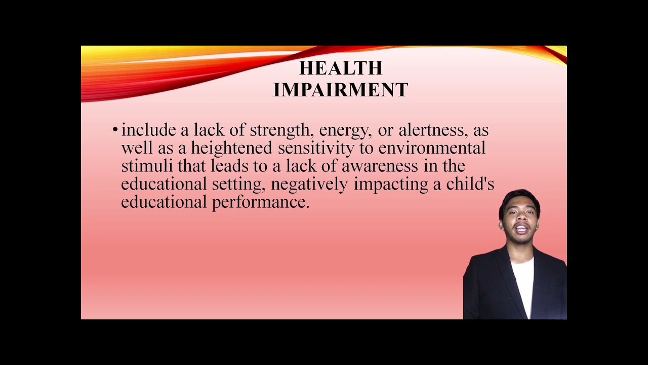 Physical Disability, Health Impairment, And Severe Disability