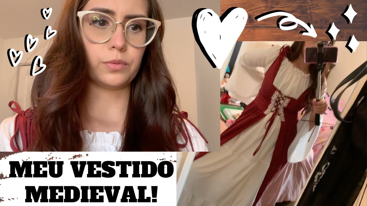 vestido medieval, meus vizinhos e suas pulseirinhas, BACKSTAGE DAS REACTIONS #vlogdamoon