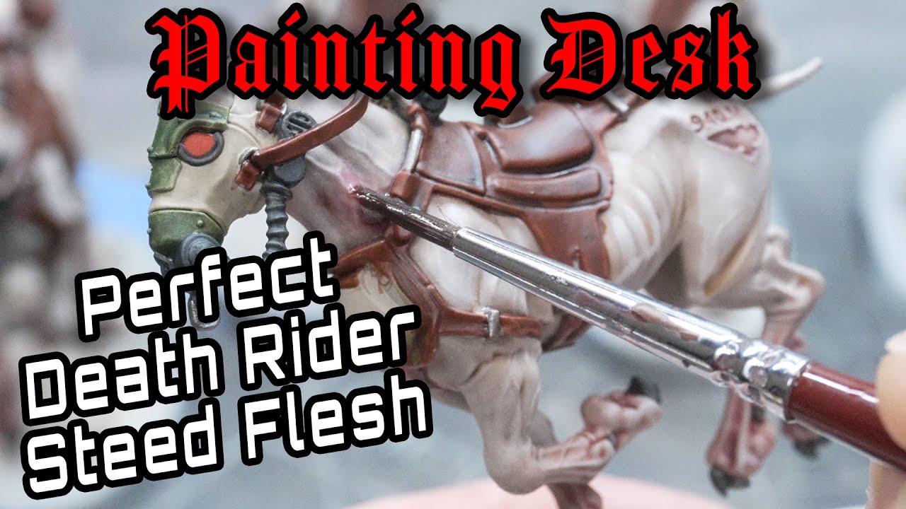 How to paint Krieg Death Riders Horses. A guide to layering light flesh tones for great results!