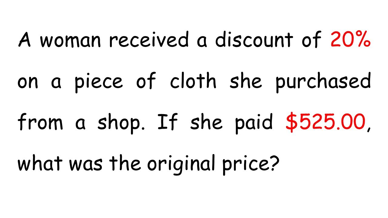 Percentages | Profit and Loss | Likely Examination Questions | Maths Center