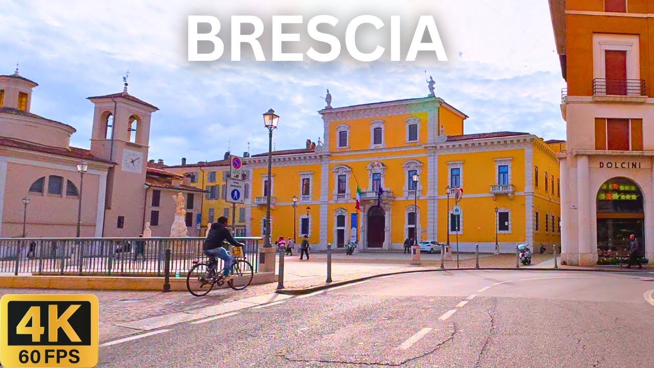 BRESCIA Italy 🇮🇹 | Scenic City Driving Tour in 4K 🚗
