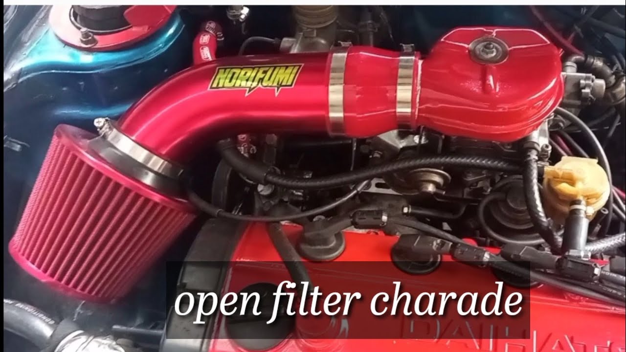 pasang open filter mobil karbu di daihatsu charade