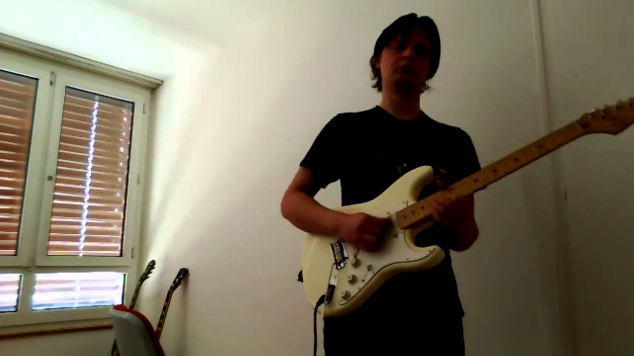 Jamming with my Fender and Boss drum computer