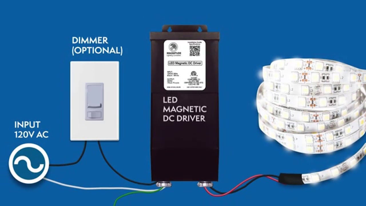 24VDC 200W-300W Magnetic Dimmable LED Driver installation guide