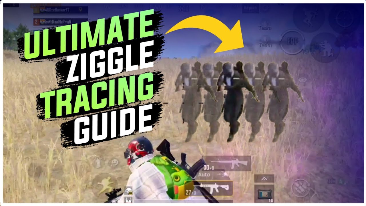 Ultimate Ziggle Tracing Guide - Pubg Mobile | Potter Gaming