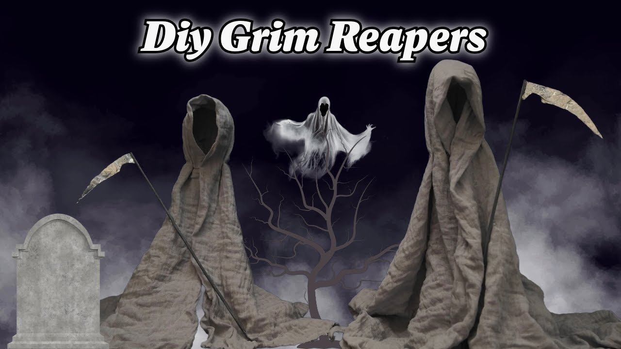 DIY Grim Reapers 👻 | Easy Halloween Decoration Ideas for Home & Garden 