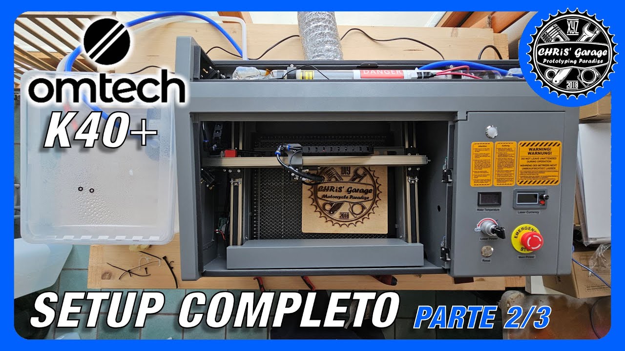 OMTECH K40+ : Installazione Passo Passo e Set-Up Specchi e Lenti Laser CO2 da 40W [PARTE 2/3]