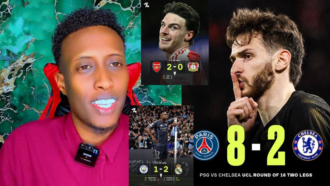 Real Madrid, Arsenal & Psg Oo soo Gudbeen, Ceebtii Chelsea & City ku dhacday, Sporting CP Comeback 