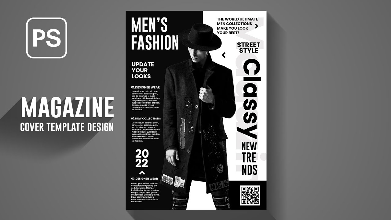 Fashion Magazine Cover Design | Photoshop Tutorial