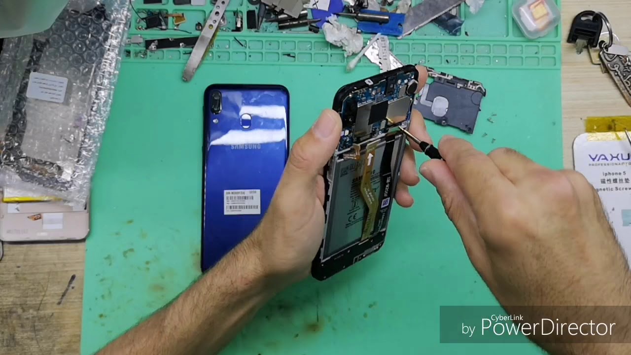 Samsung M20 teardown تفكيك هاتف سامسونج