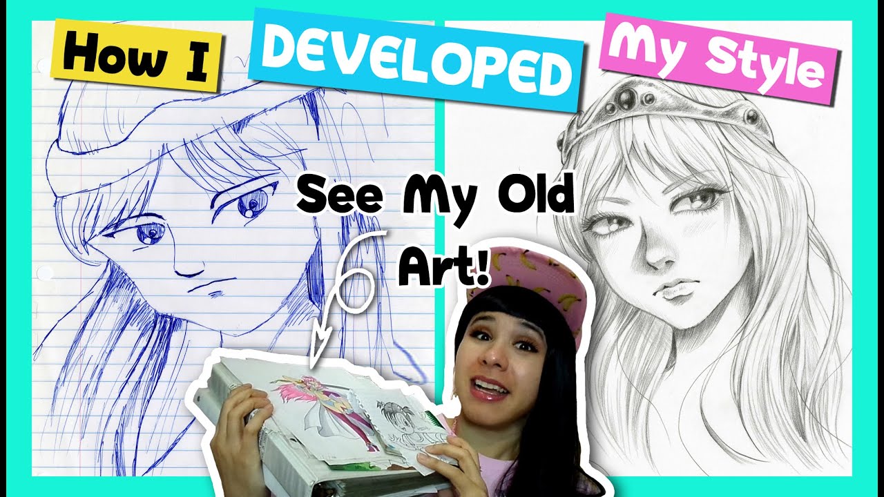 ❤How I DEVELOPED My Art Style + My art over the years ❤ My Art Journey ❤ Portfolio Tour