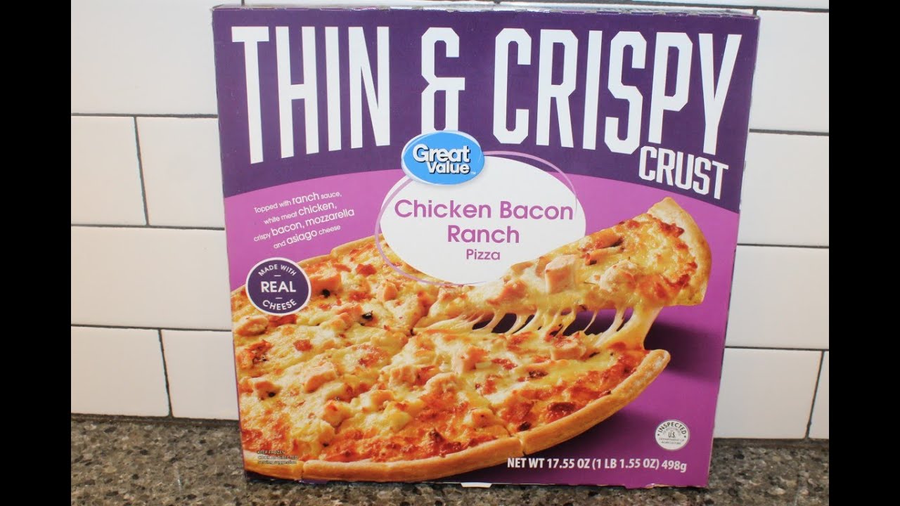 Great Value (Walmart) Thin & Crispy Chicken Bacon Ranch Pizza Review